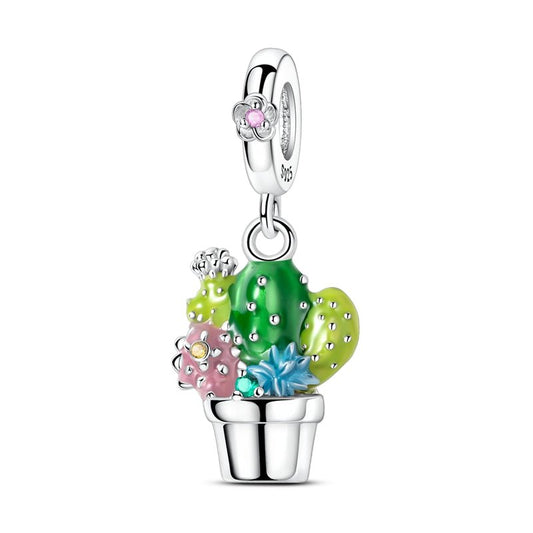Charm Pendant Cactus Coloré