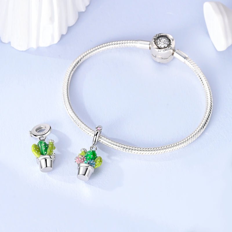 Charm Pendant Cactus Coloré