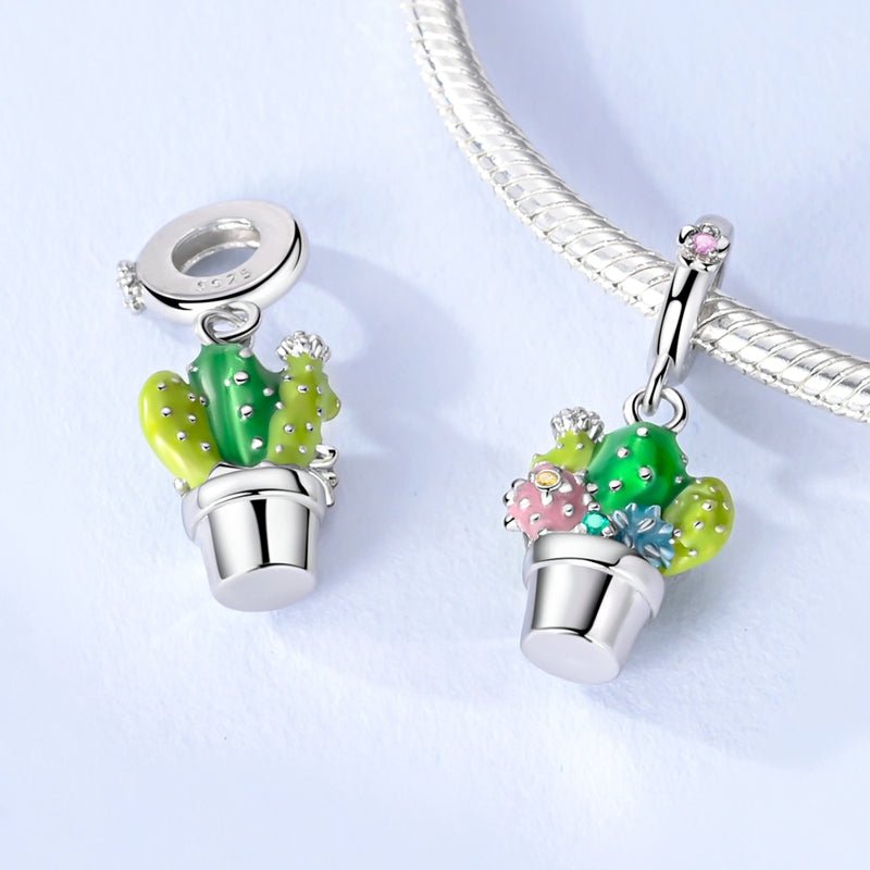 Charm Pendant Cactus Coloré