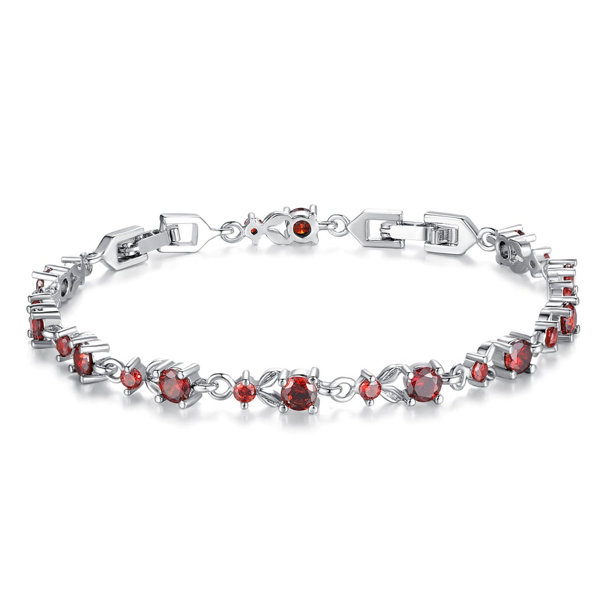 Bracelet Chaîne Tennis en Cristal Coloré