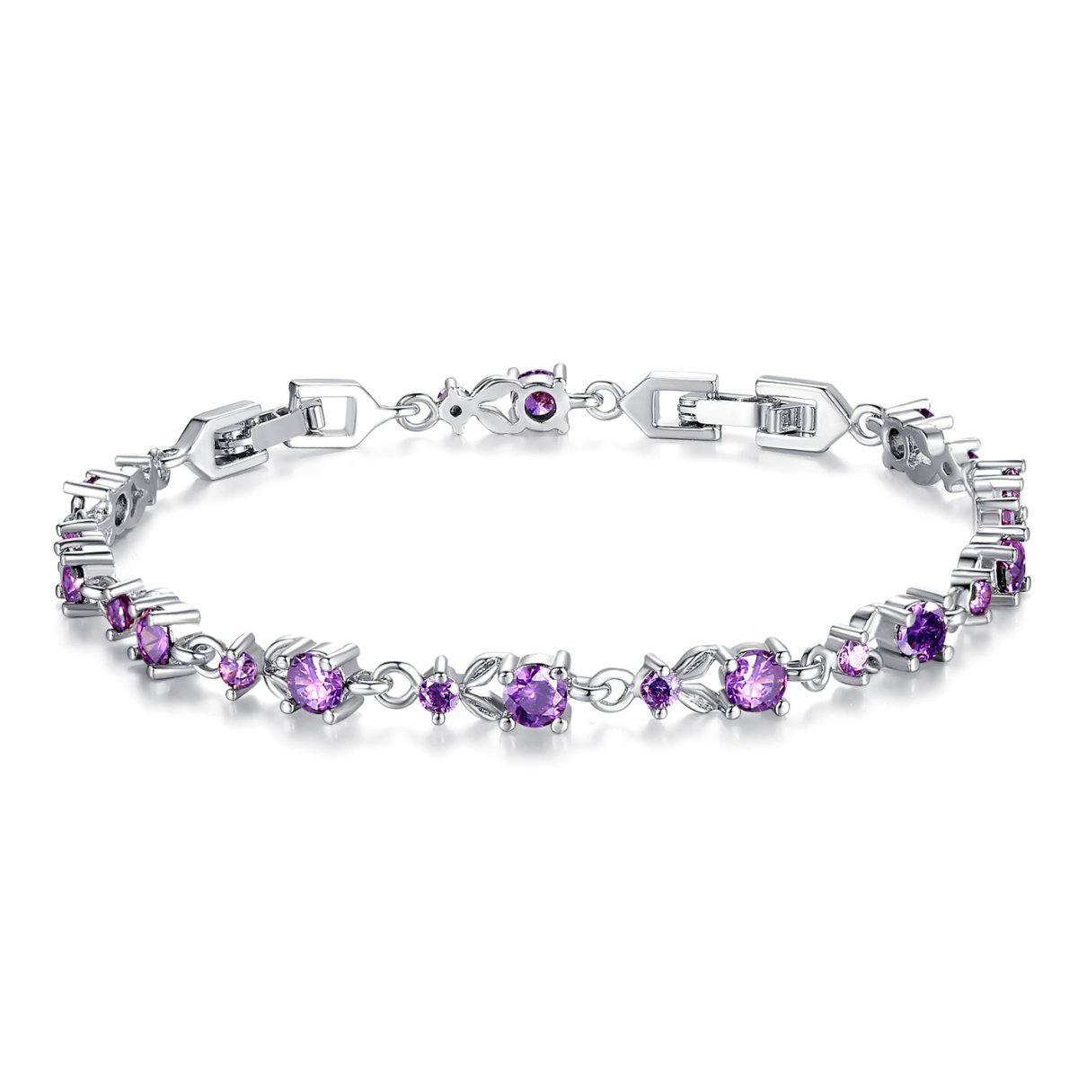 Bracelet Chaîne Tennis en Cristal Coloré