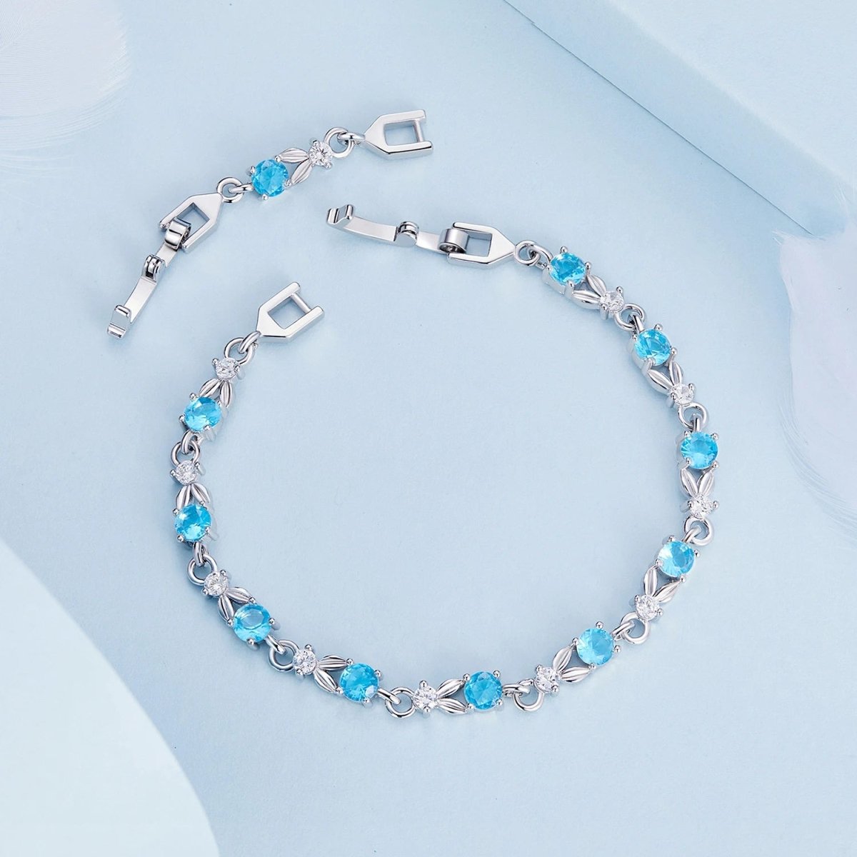 Bracelet Chaîne Tennis en Cristal Coloré