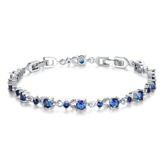 Bracelet Chaîne Tennis en Cristal Coloré