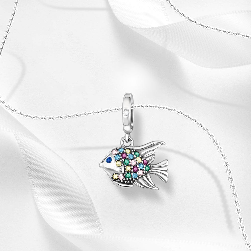 Charm Poisson en Pierres Colorées