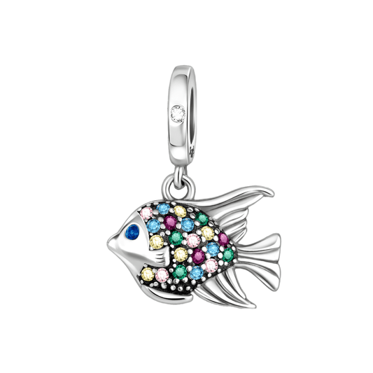 Charm Poisson en Pierres Colorées