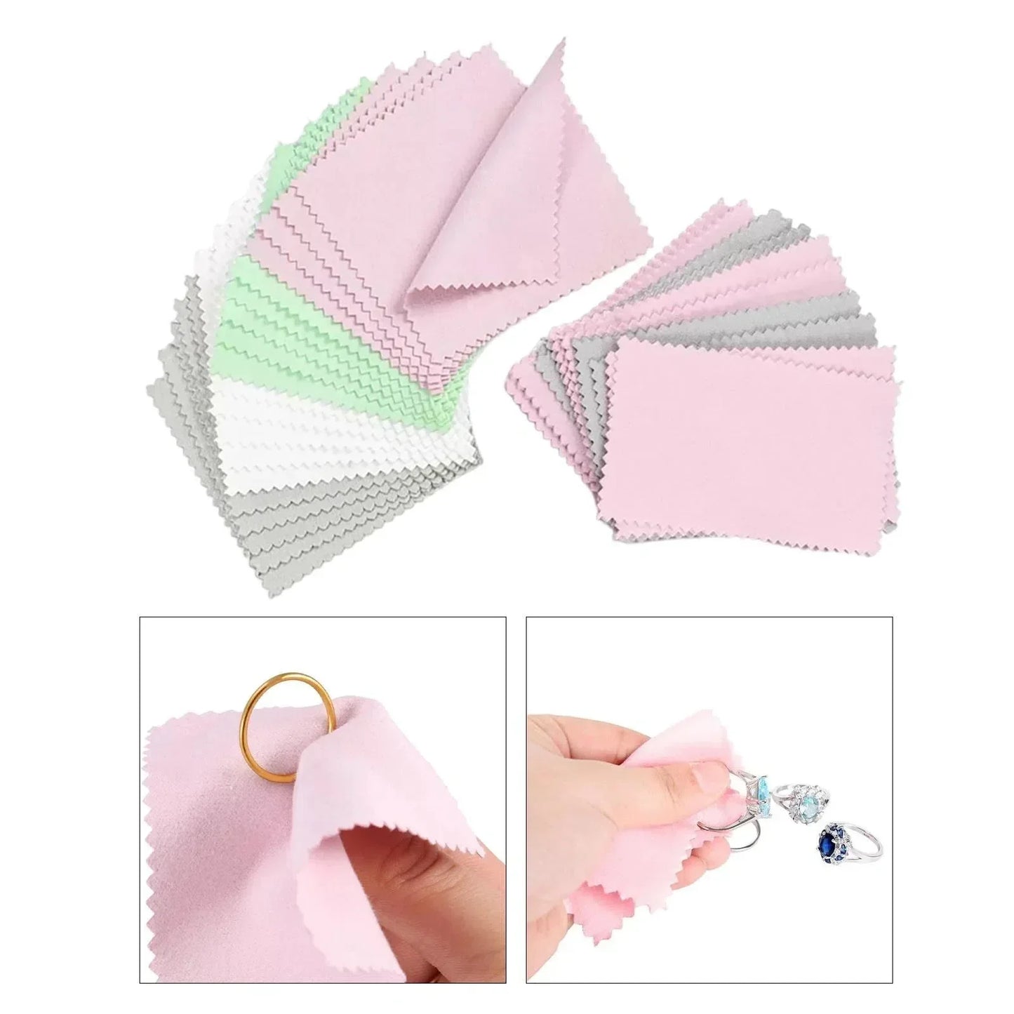 Lingettes nettoyantes premium pour bijoux Claire
