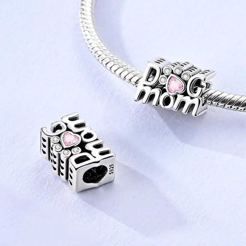 Charm Empreinte de Patte Dog Mom