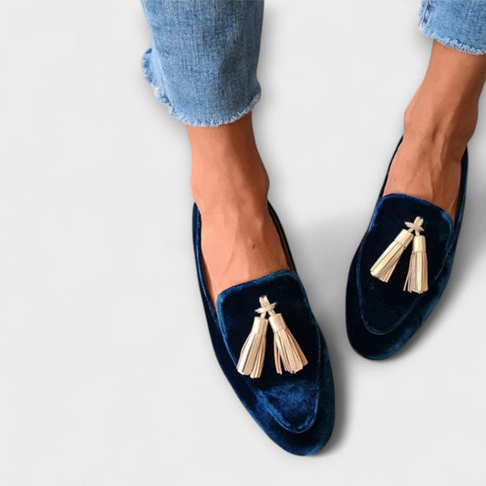 Quinnlyn™ | Vintage loafers med frynser