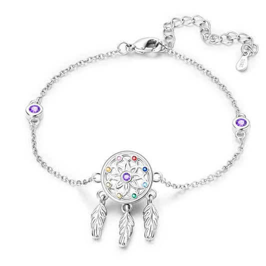 Bracelet Attrape-Rêves avec Pierres Colorées