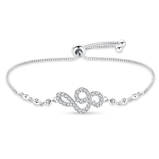 Bracelet Élégant Infini en Cristal