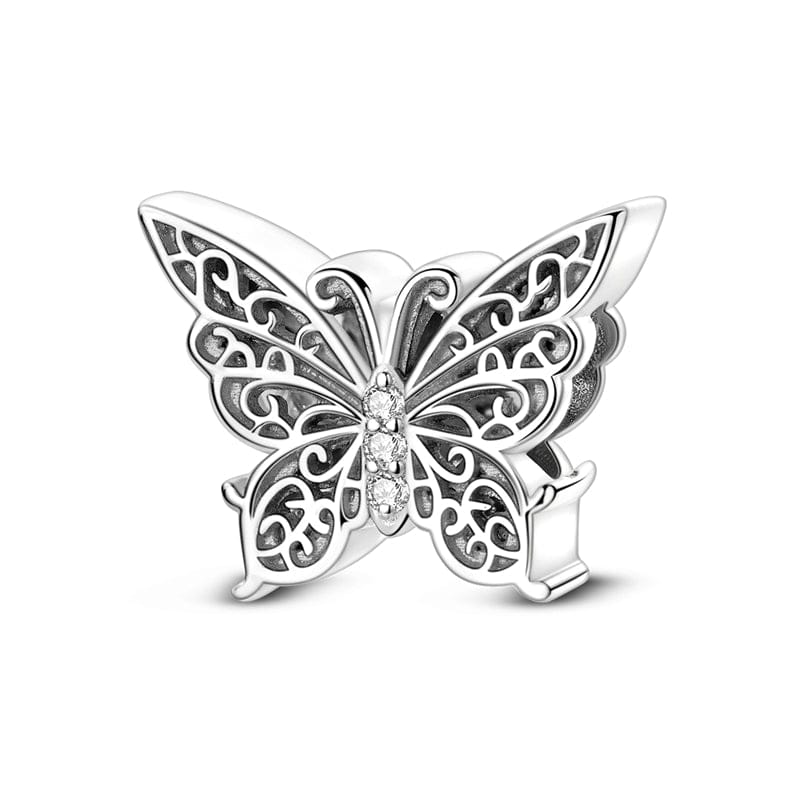 Charm Papillon Élégance Filigrane