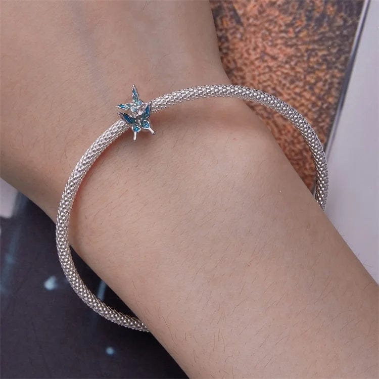 Charm Duo de Papillons Bleus