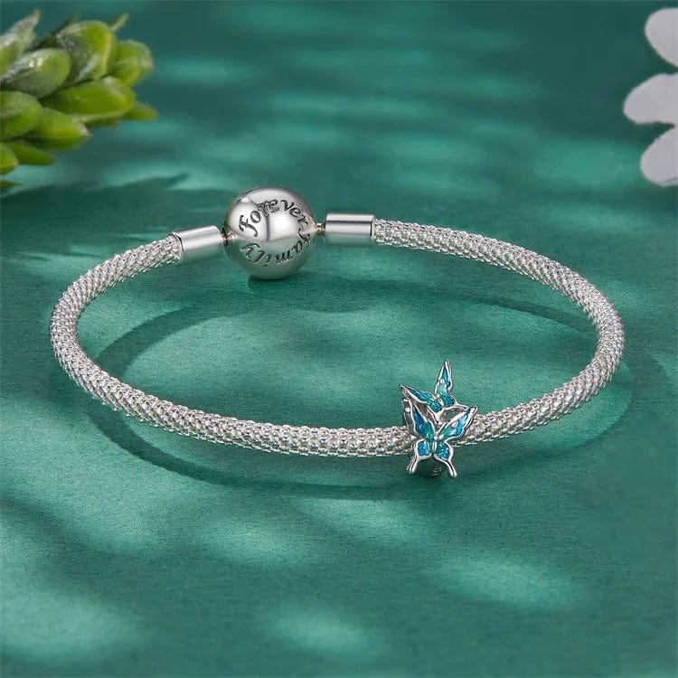 Charm Duo de Papillons Bleus