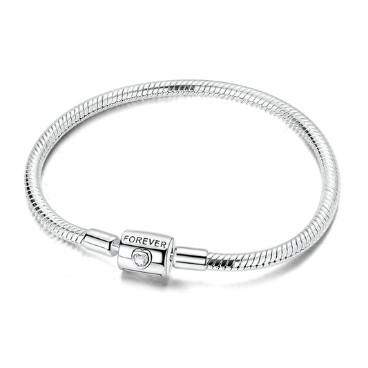 Bracelet Chaîne Serpent Cœur Forever