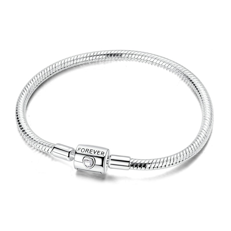 Bracelet Chaîne Serpent Cœur Forever