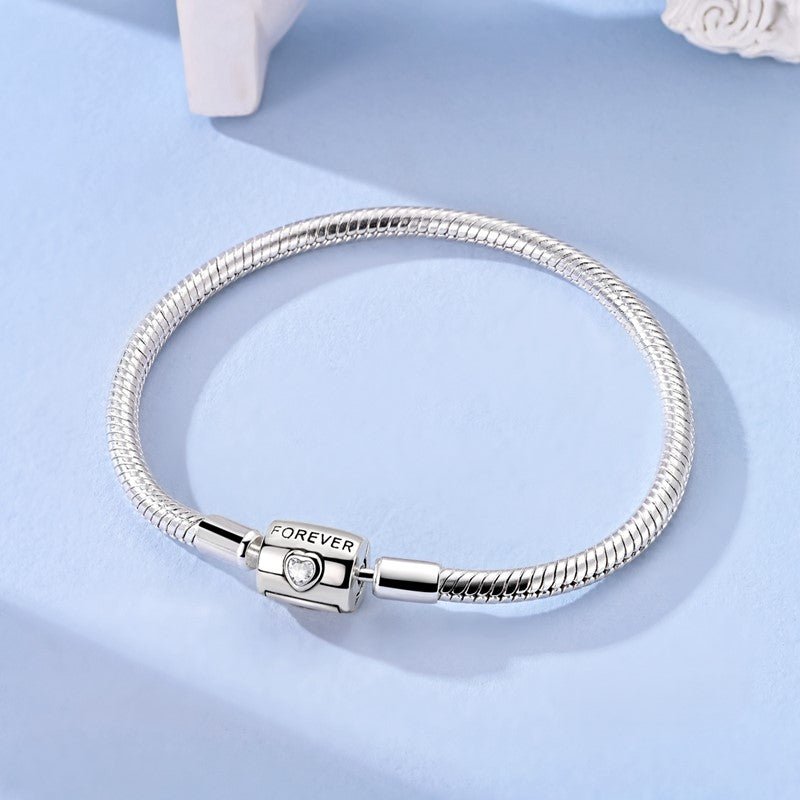 Bracelet Chaîne Serpent Cœur Forever