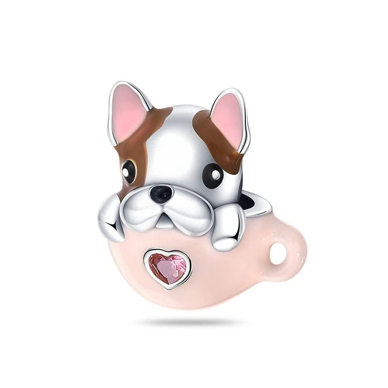 Charm Bouledogue Français dans une Tasse