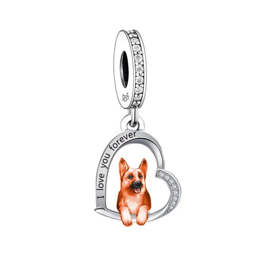 Charm Cœur Chien Berger Allemand