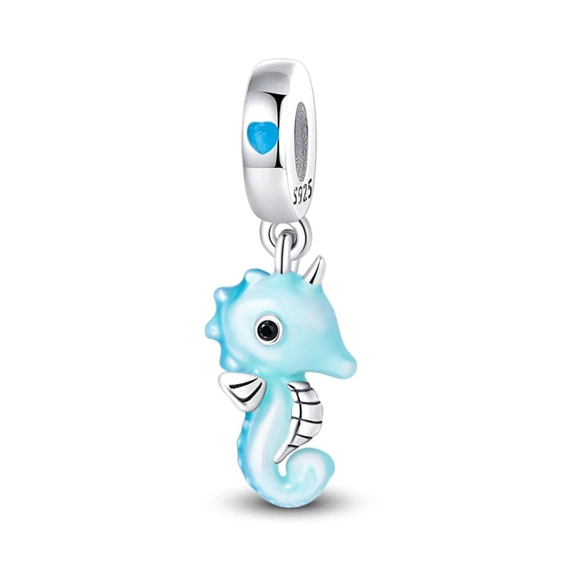 Charm Pendant Bébé Hippocampe Phosphorescent