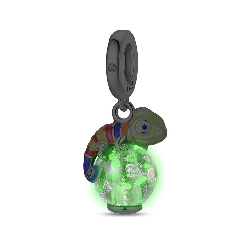 Charm Pendant Caméléon Phosphorescent