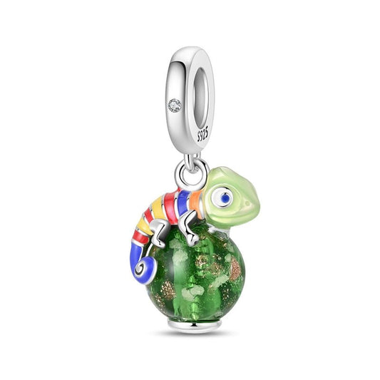 Charm Pendant Caméléon Phosphorescent