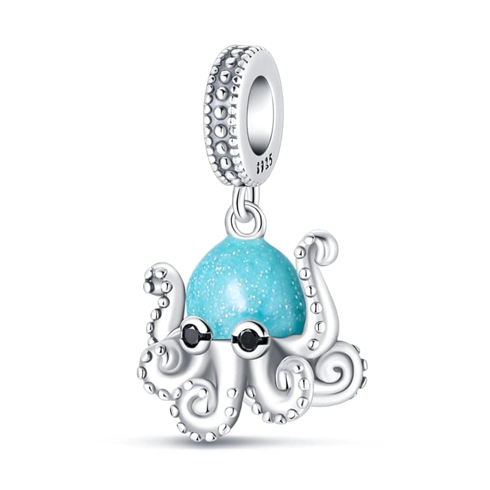 Charm Pendant Pieuvre Phosphorescente