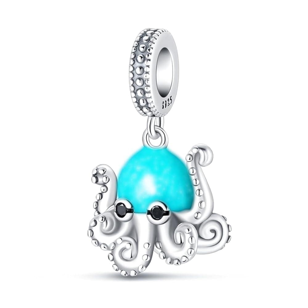 Charm Pendant Pieuvre Phosphorescente