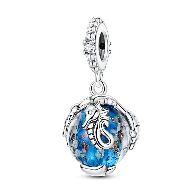 Charm Pendant Hippocampe Phosphorescent