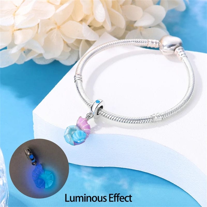 Charm Pendant Coquillage Phosphorescent