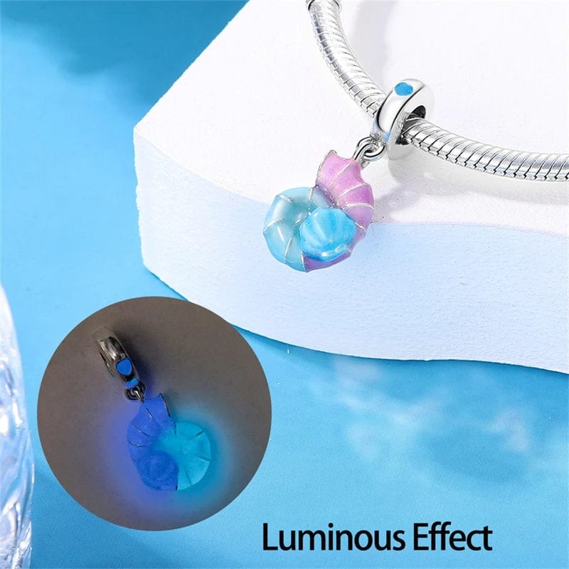 Charm Pendant Coquillage Phosphorescent