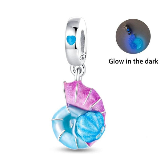 Charm Pendant Coquillage Phosphorescent