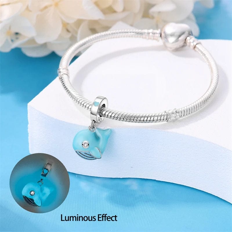 Charm Pendant Baleine Turquoise