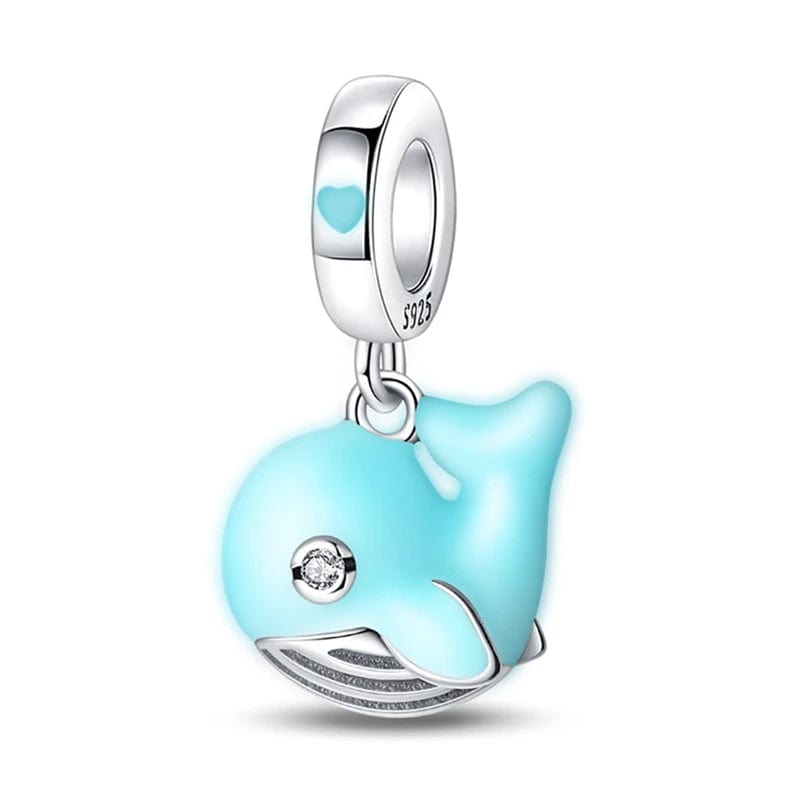 Charm Pendant Baleine Turquoise