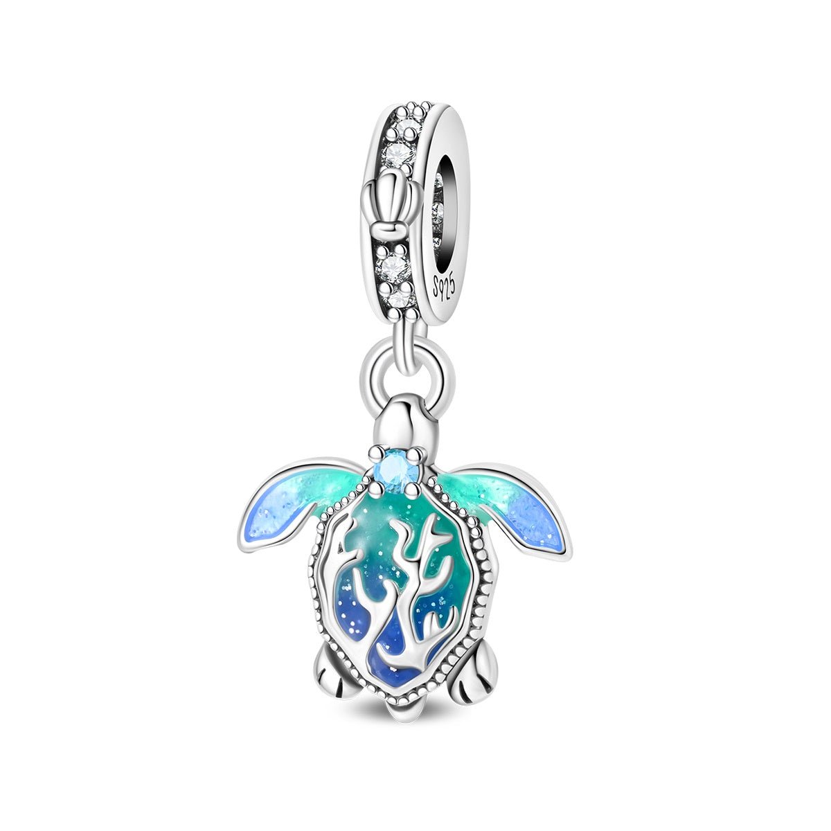 Charm Pendant Tortue Marine Océan Phosphorescent