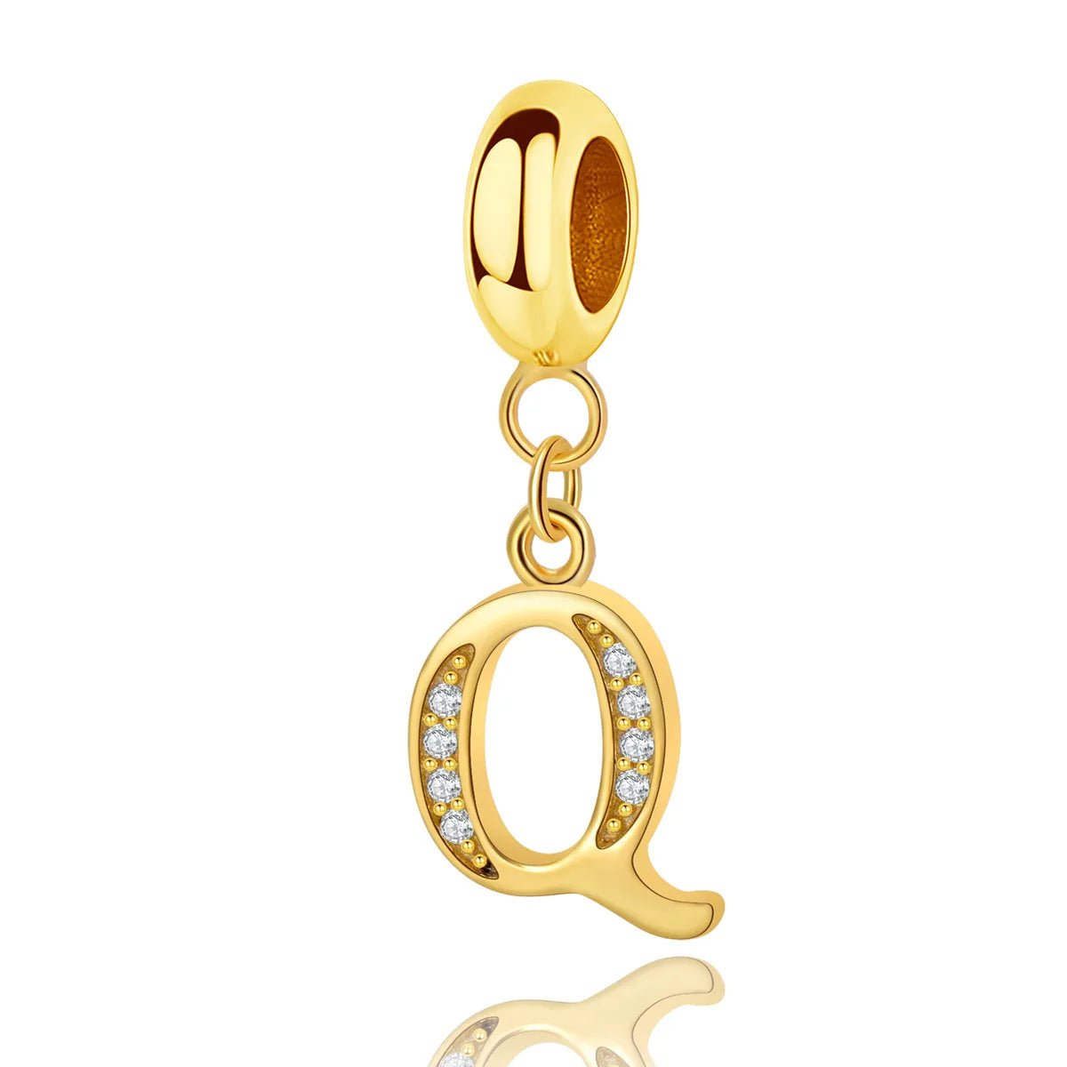 Charm Pendant Lettre Initiale Dorée A~Z