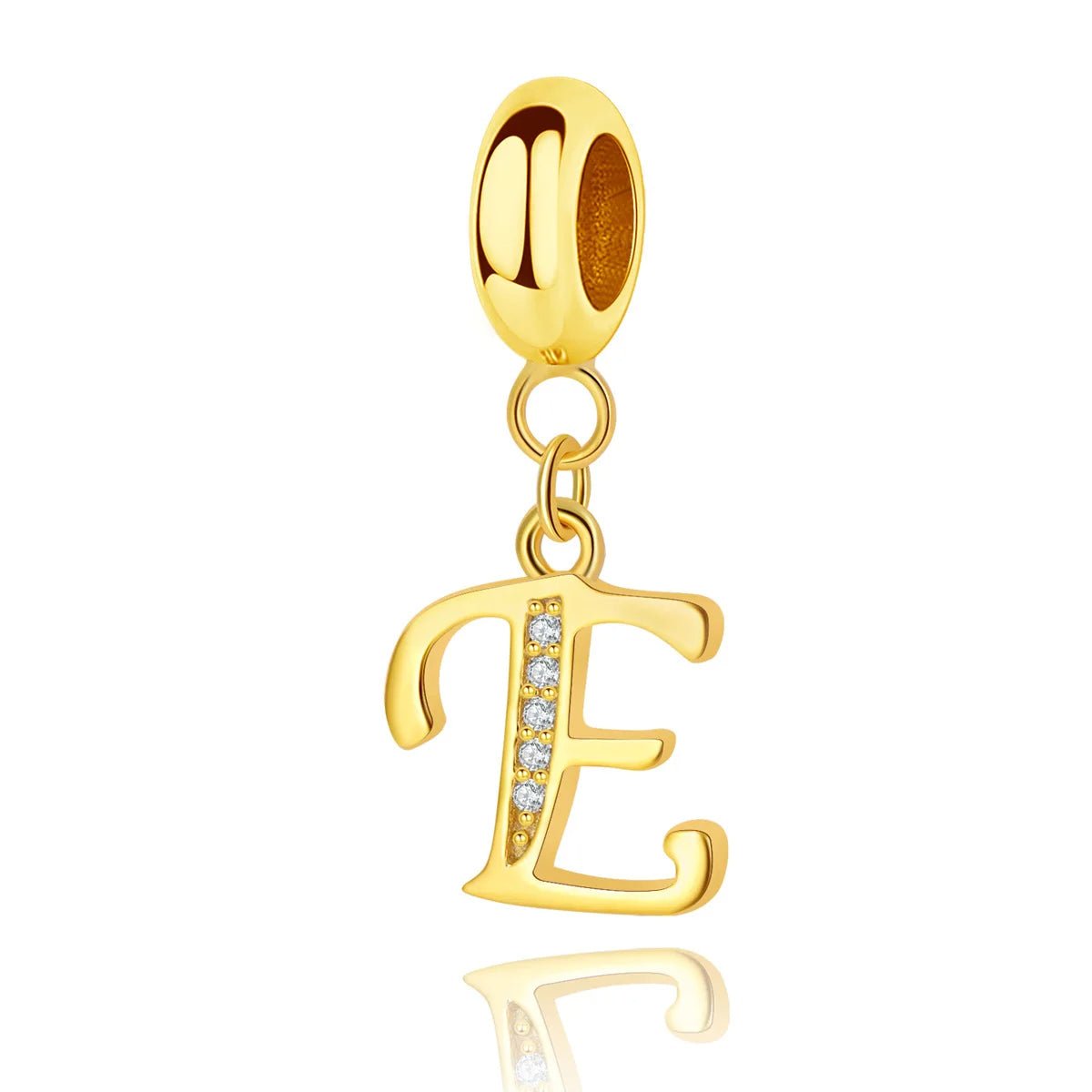 Charm Pendant Lettre Initiale Dorée A~Z