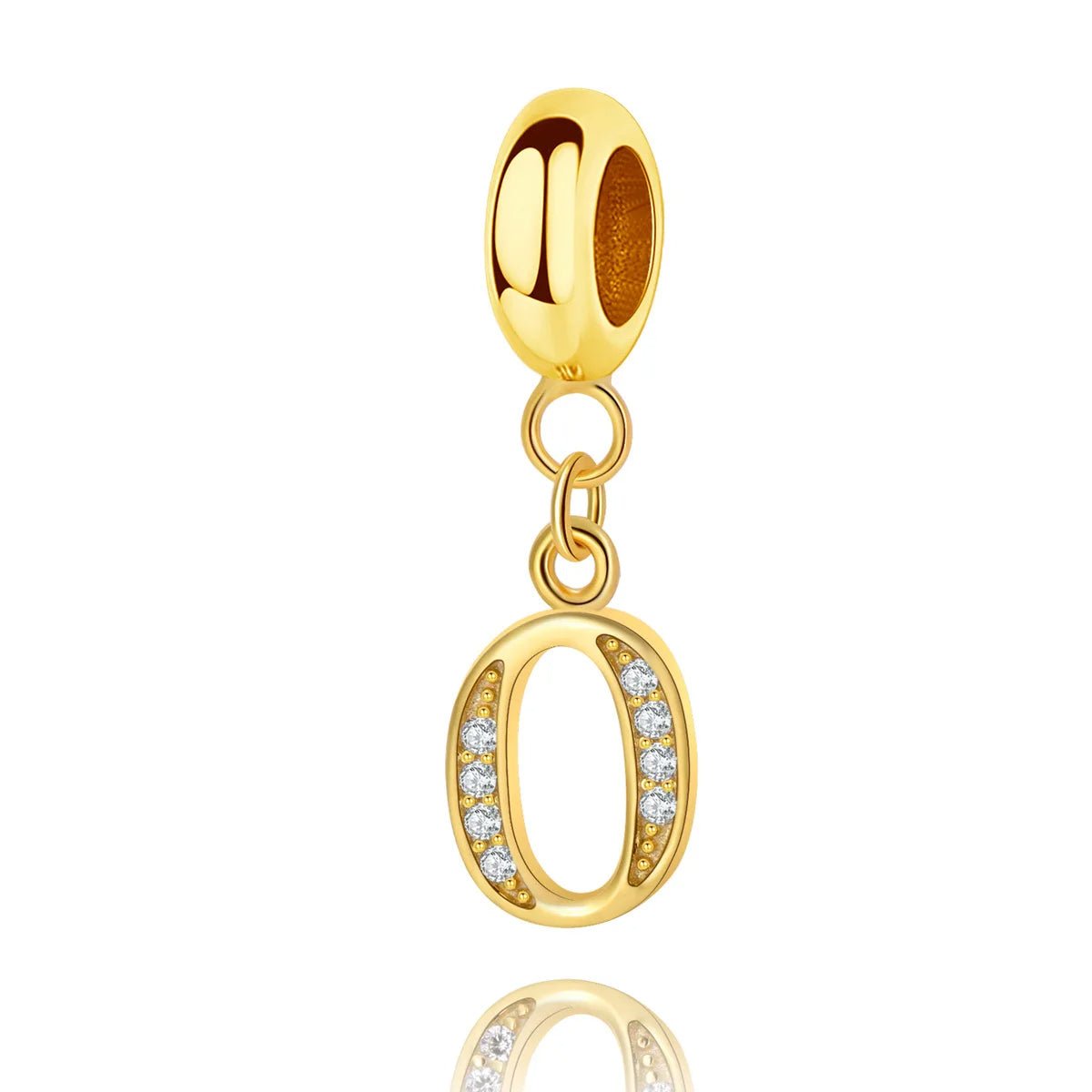Charm Pendant Lettre Initiale Dorée A~Z