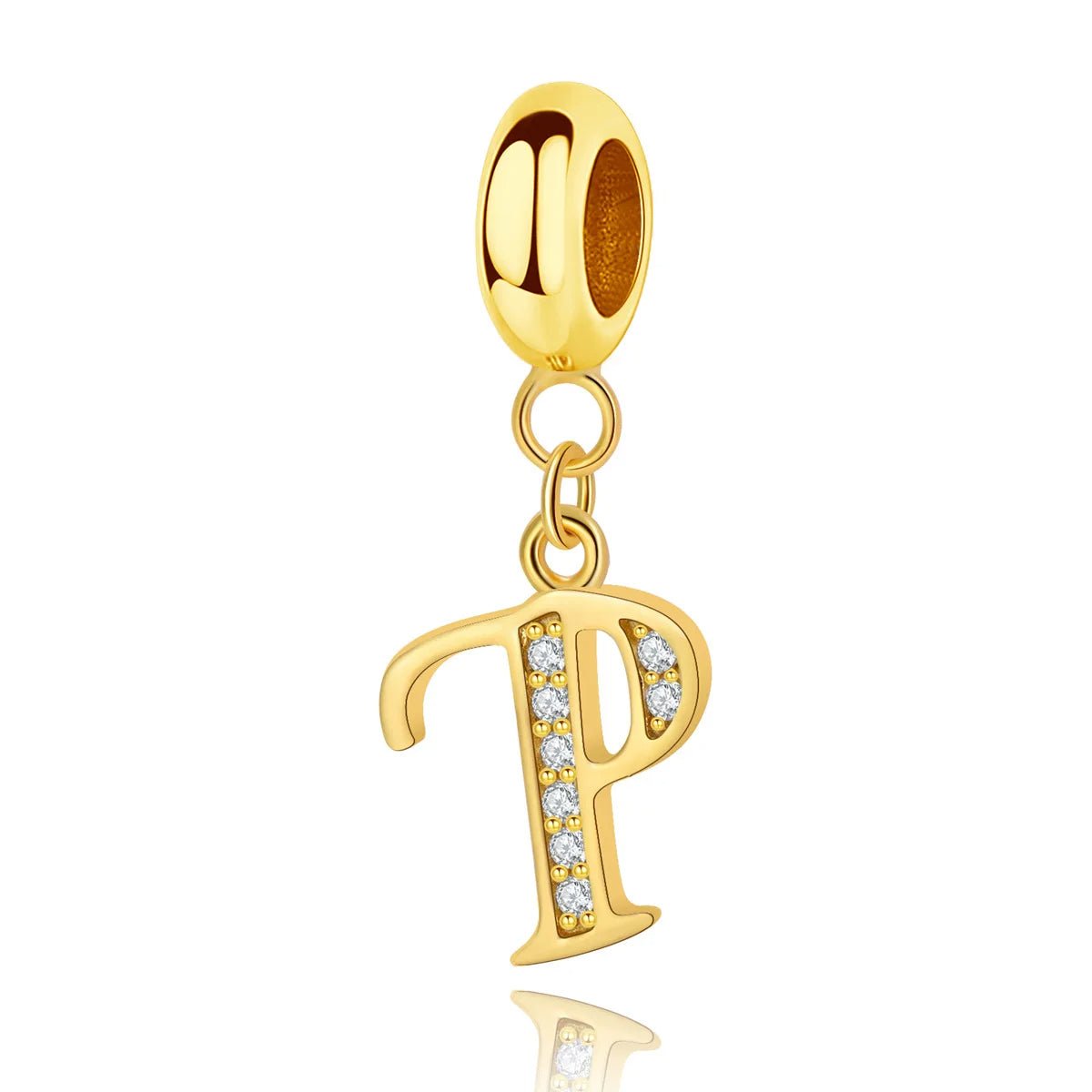 Charm Pendant Lettre Initiale Dorée A~Z