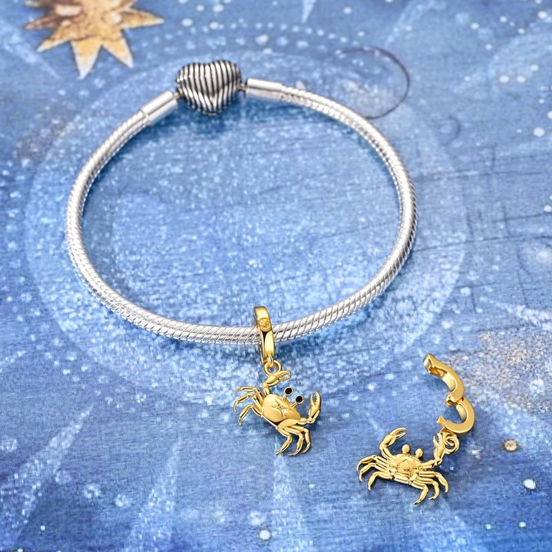 Charms Pendants Constellation Zodiaque Dorés