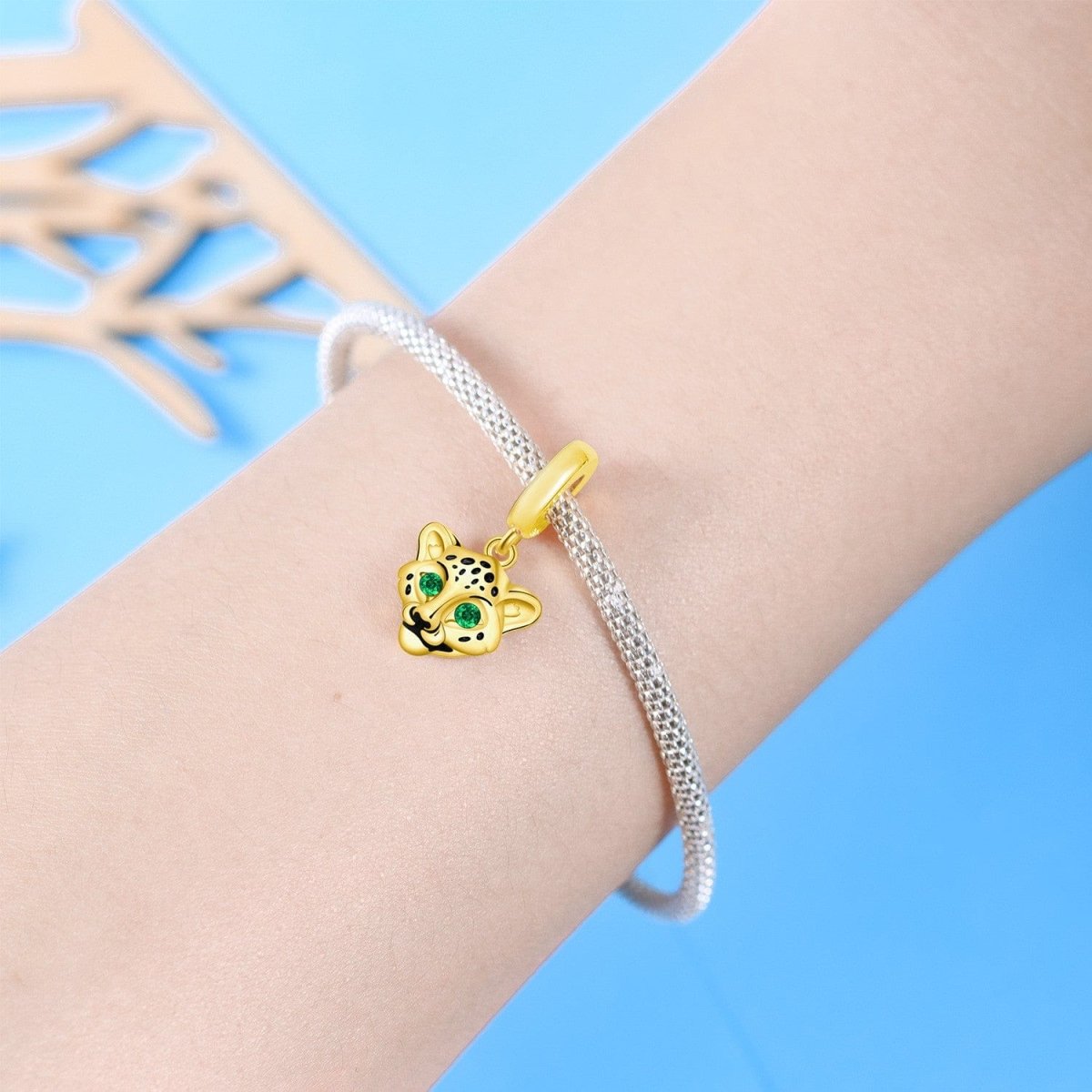 Charm Pendant Guépard Doré