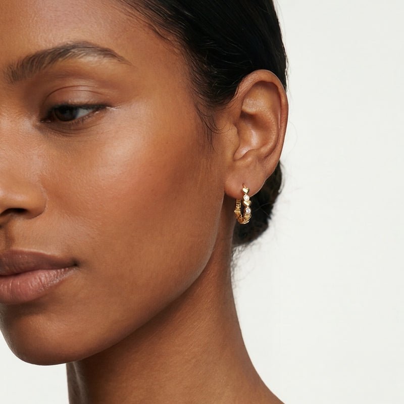 Créoles Dorées Cœurs