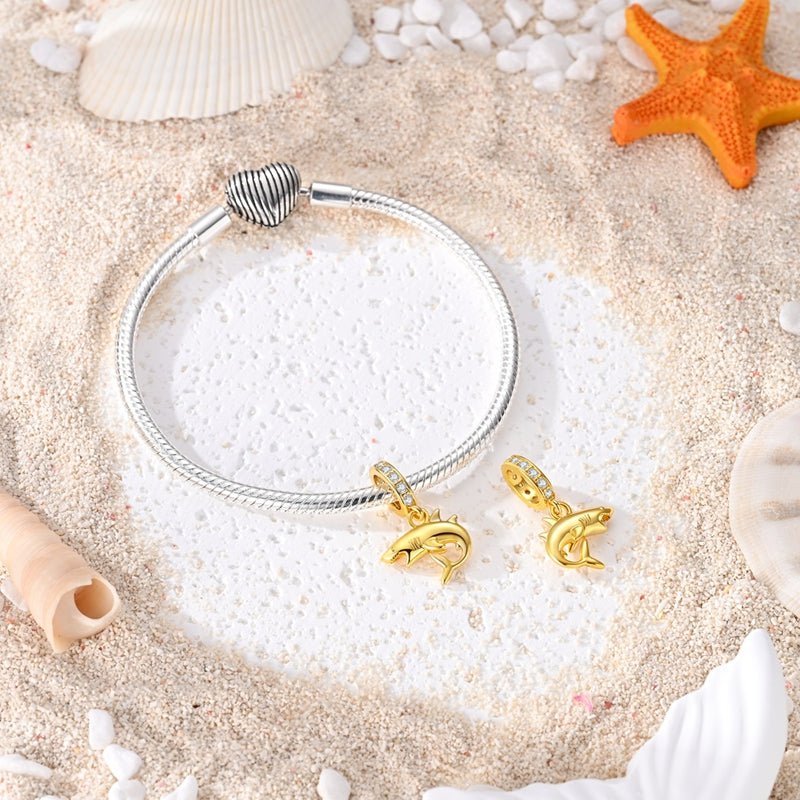 Charm Pendant Requin Doré