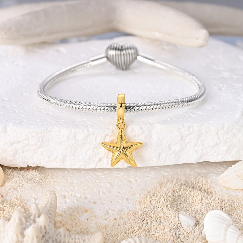 Charm Pendant Étoile de Mer Dorée