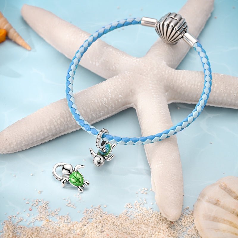 Charm Pendant Bébé Tortue Joyeuse