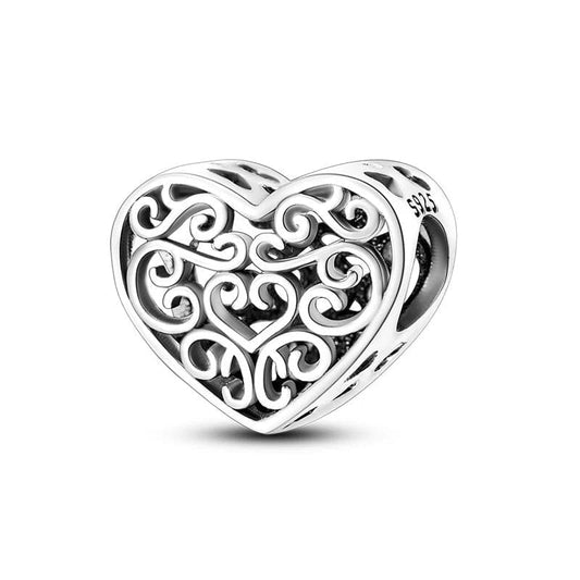 Charm Cœur Fleuri