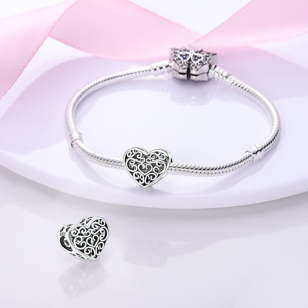 Charm Cœur Fleuri