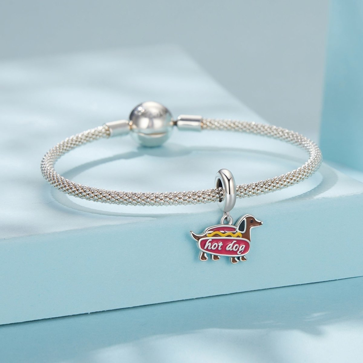 Charm Pendant Teckel Hot Dog