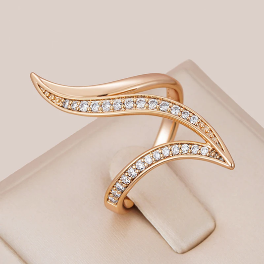 Bague sertie de diamants en or