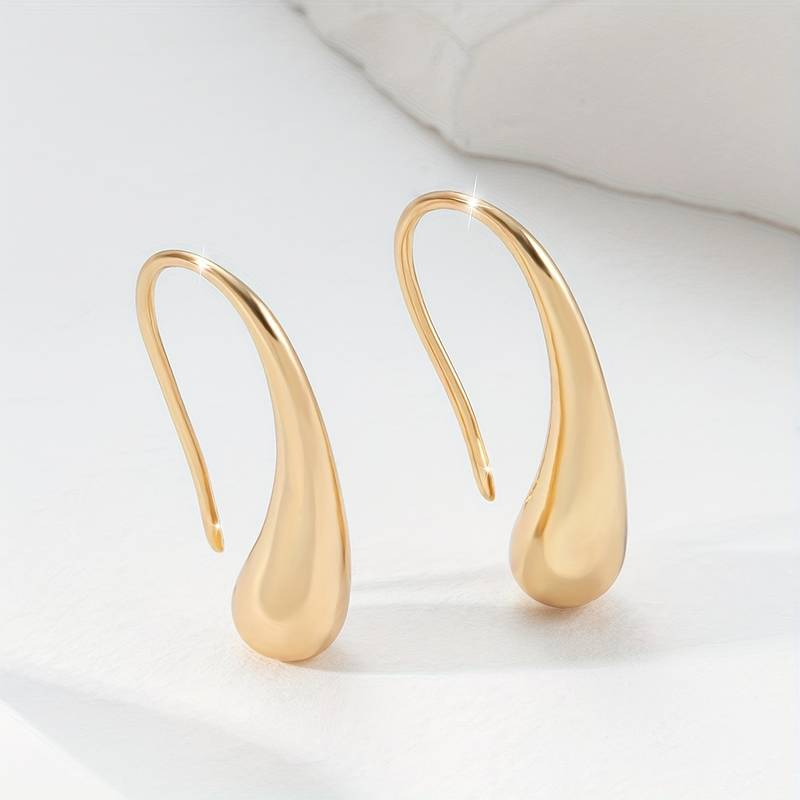 Boucles d'Oreilles Pendantes Vintage en Or