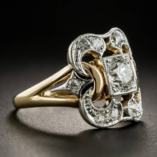 Bague Vintage en Or au Zircon